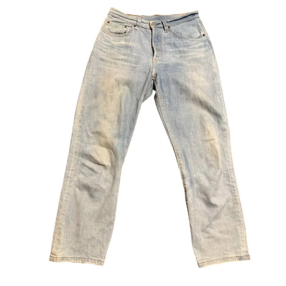 Levis 501xx‎ Jeans Women's Button Fly Blue Straight Denim 26x26 Quality Premium